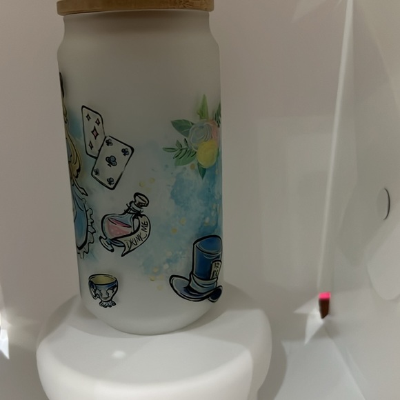 Alice in wonder land sublimation frosted beer can glass - Picture 3 of 3